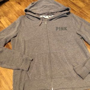Victoria Secret “love pink” Grey Hoodie - LG